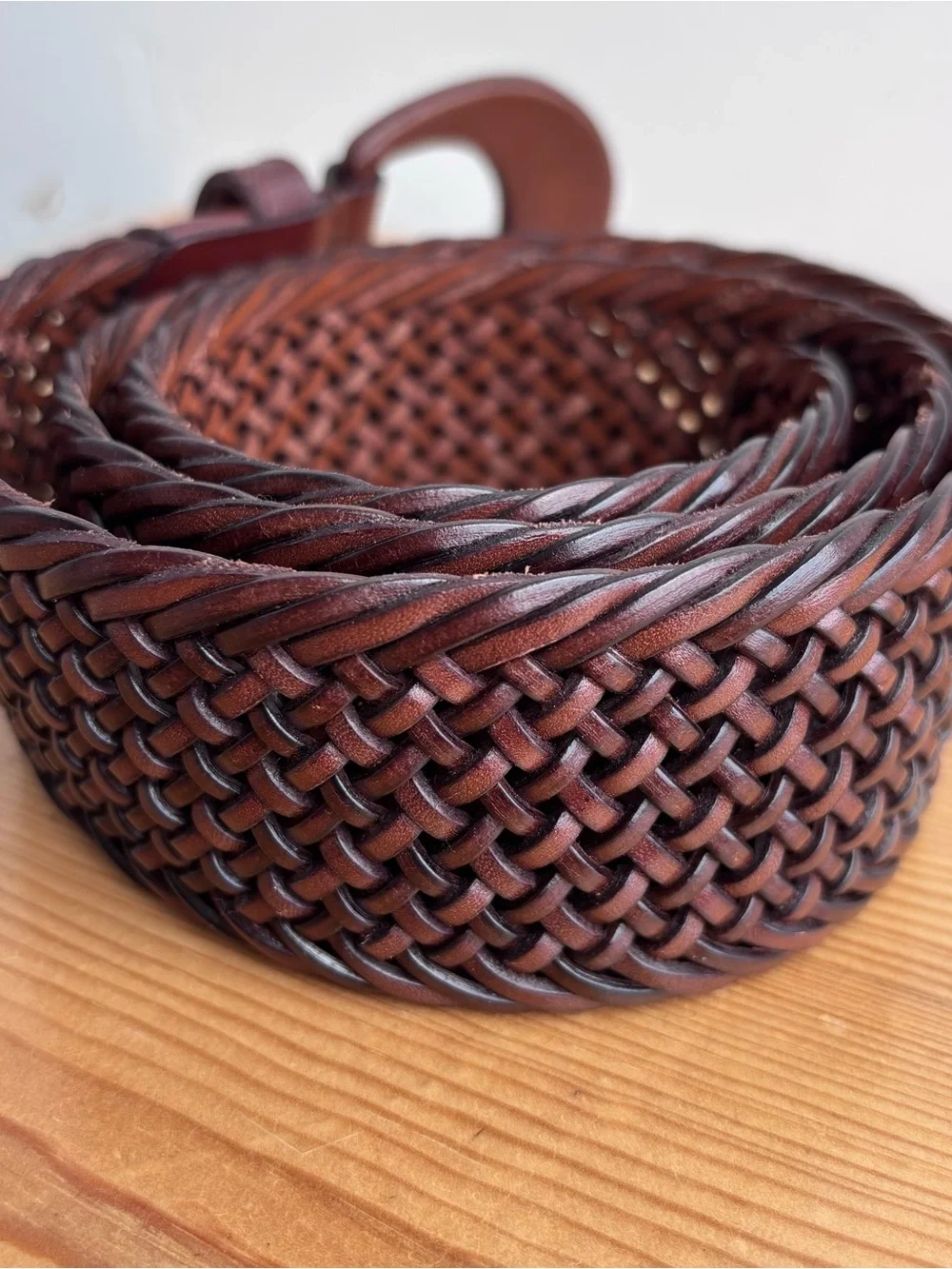 Ralph Lauren Leather Braided Belt Sz S